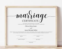 Marriage and Personal Certificate